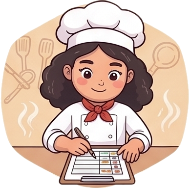 Sous reading a recipe